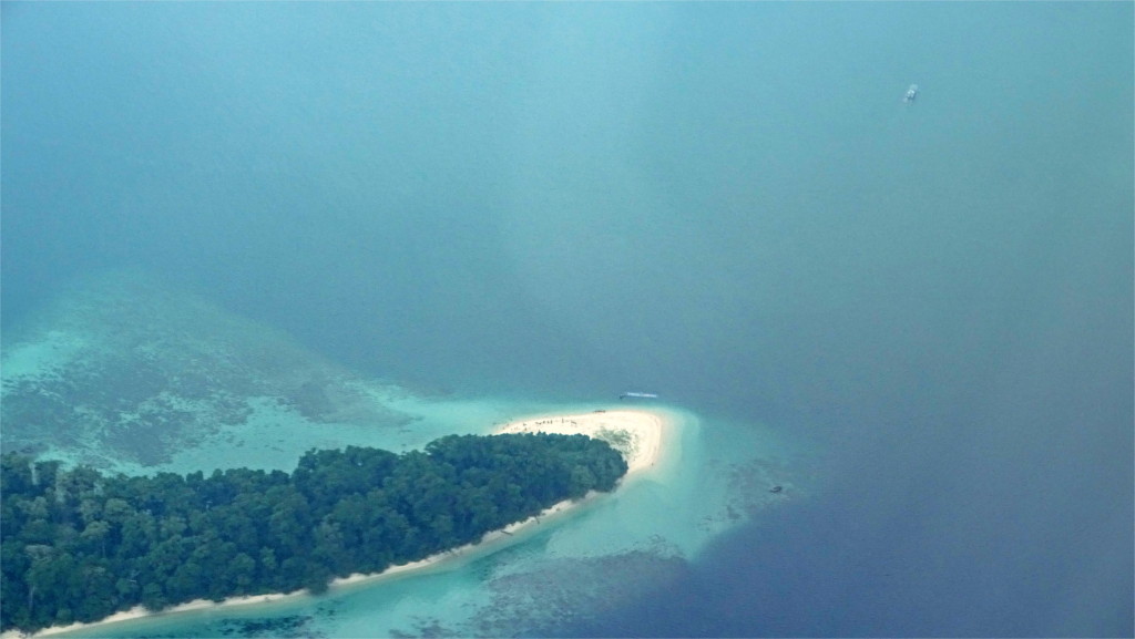 One of the Andaman islands from the air